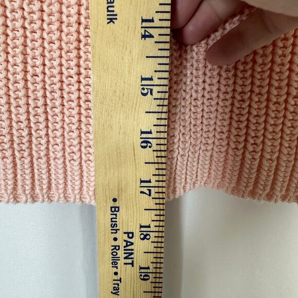 Rocky‎ Barnes 360Sweater Cotton Chunky Sleeveless Tank M Peach Minimalist Preppy - Picture 7 of 7